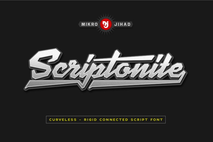 Scriptonite Font poster
