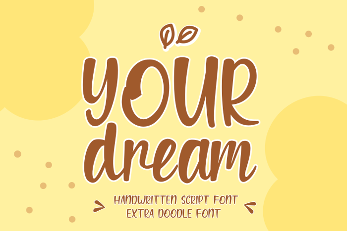 Your dream Font poster