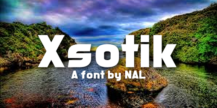 Xsotik Font poster