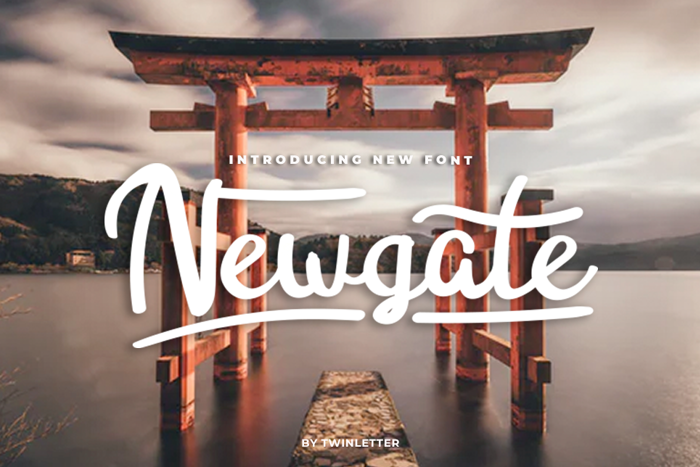 Newgate Font poster