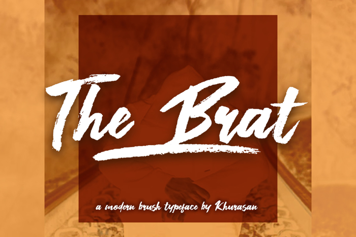 The Brat Font poster