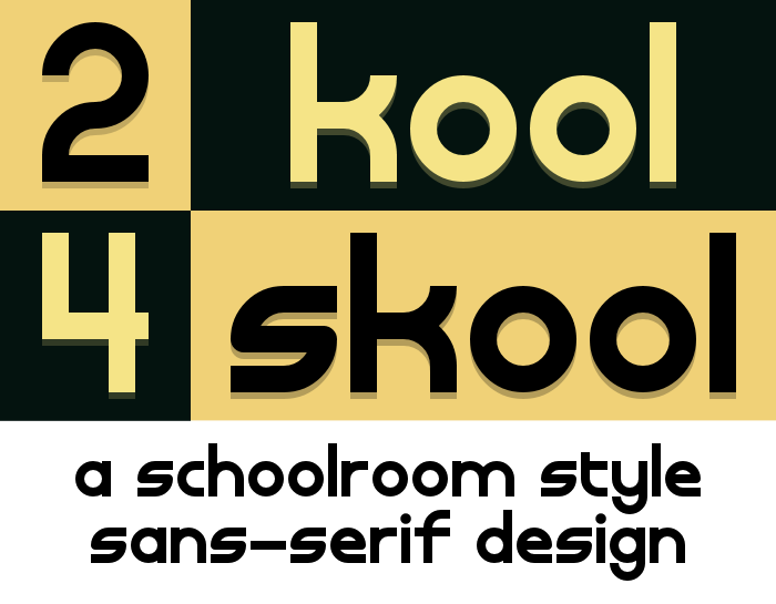2K4S Font poster