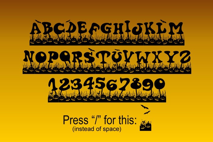 Haloven Font poster