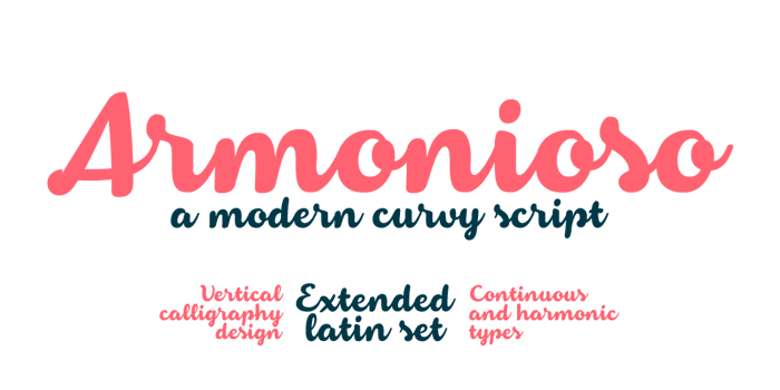 Armonioso Font poster
