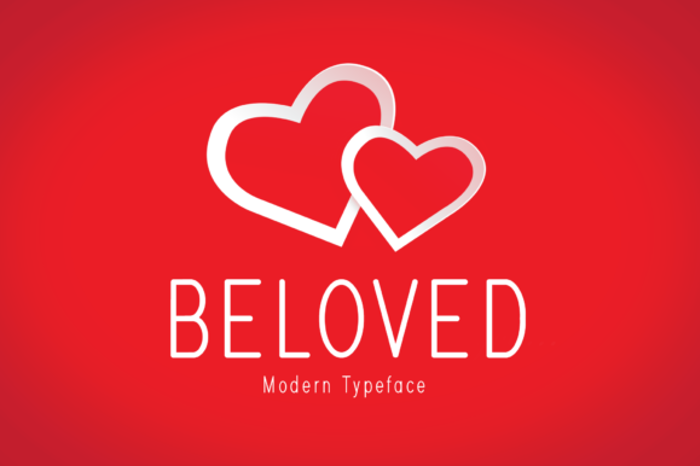 Beloved Font poster