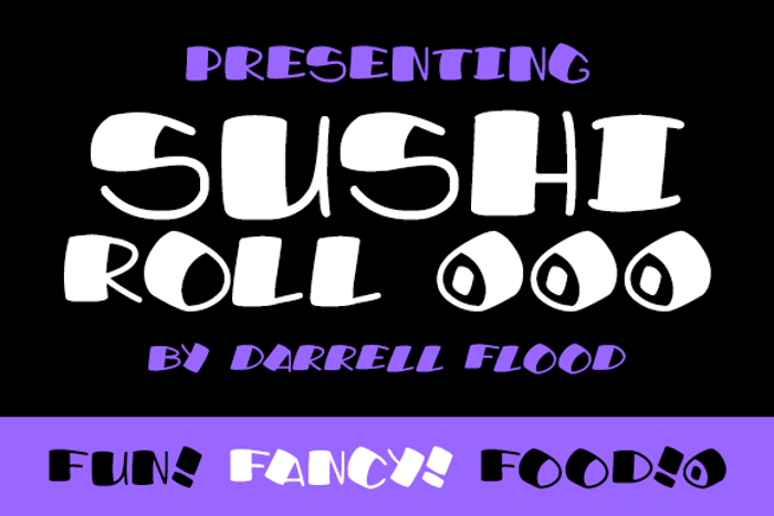 Sushi Roll Font poster