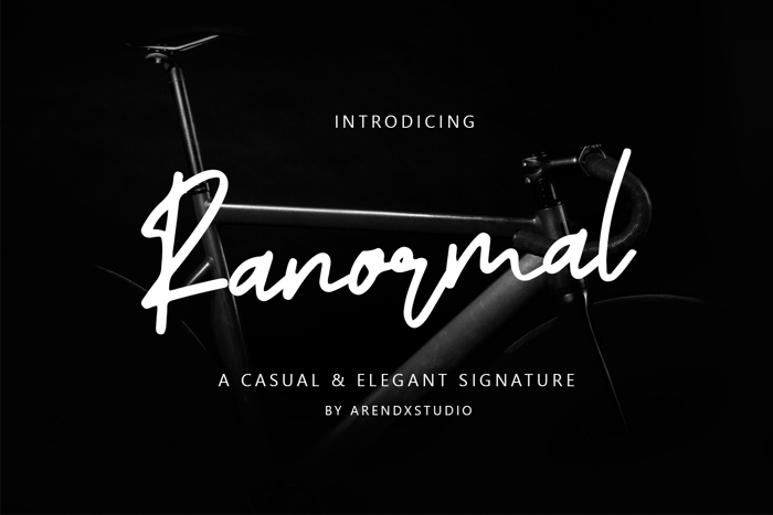 Ranormal Font poster