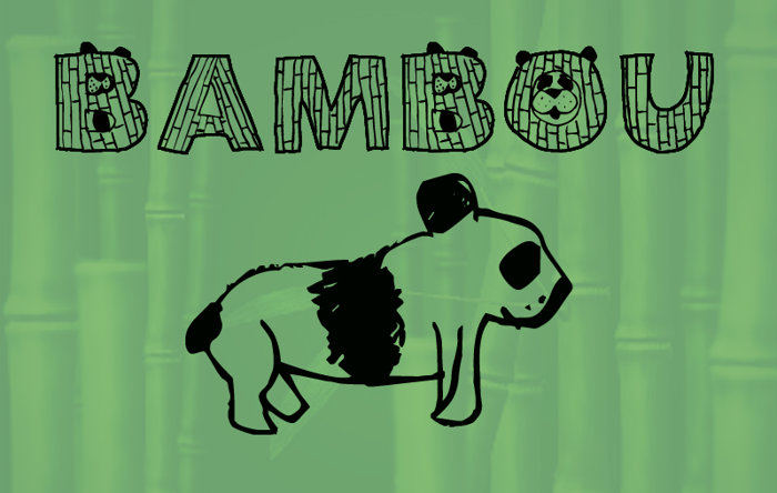 Bambou Font poster
