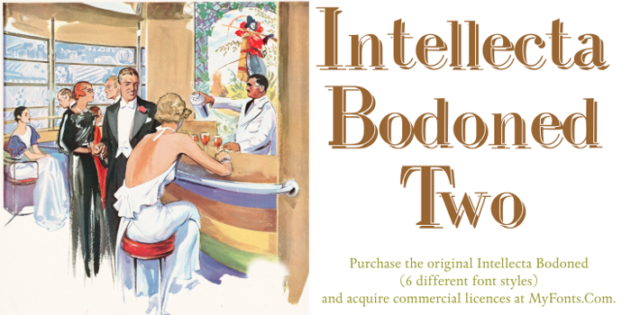IntellectaBodoned Two Font poster