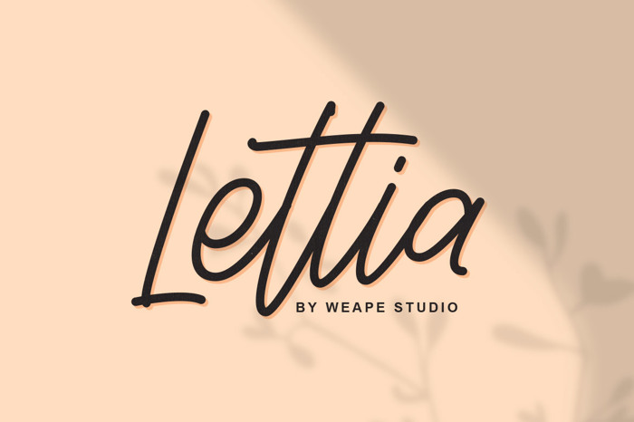 Lettia Font poster