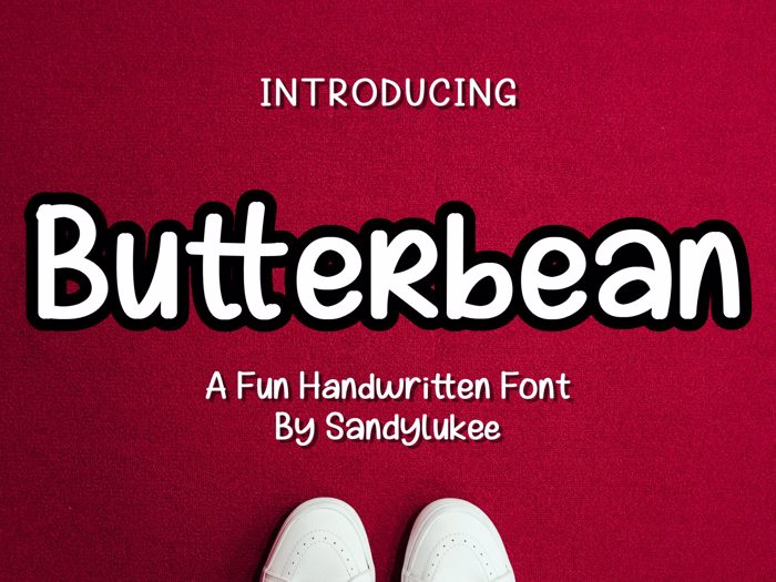 Butterbean Font poster