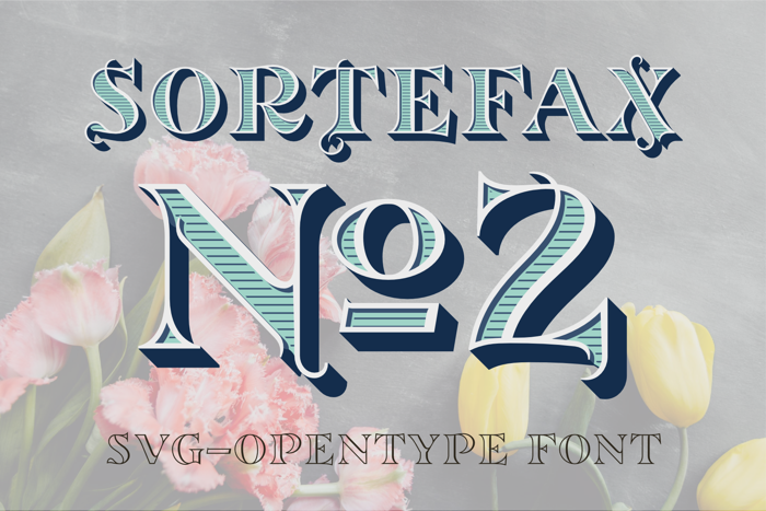 Sortefax No2 Font poster