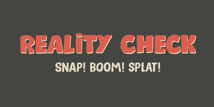 Reality Check II Font poster