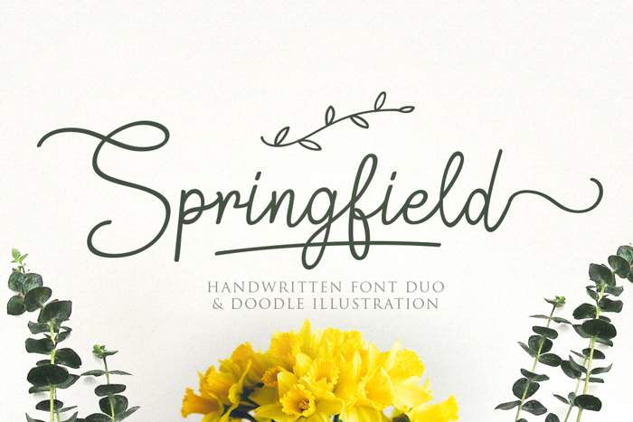 Springfield Font poster