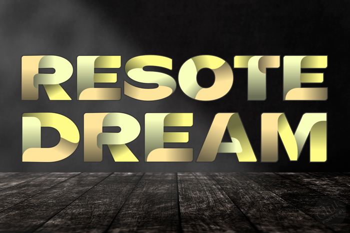 ResotE Dream Font poster