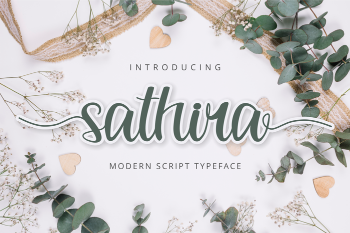 Sathira Font poster
