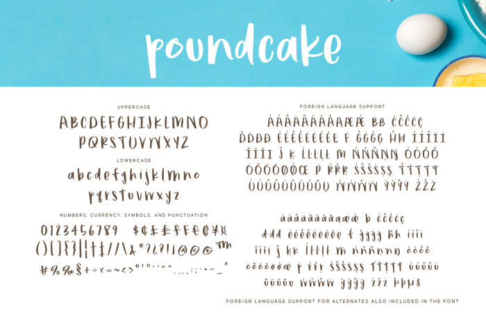 poundcake Font poster