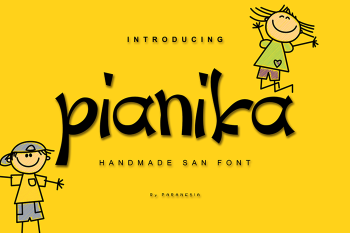 Pianika Font poster
