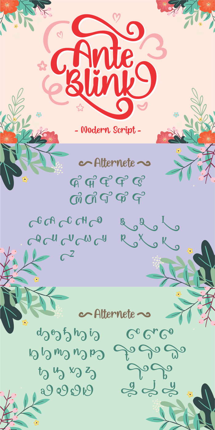 Ante Blink Font