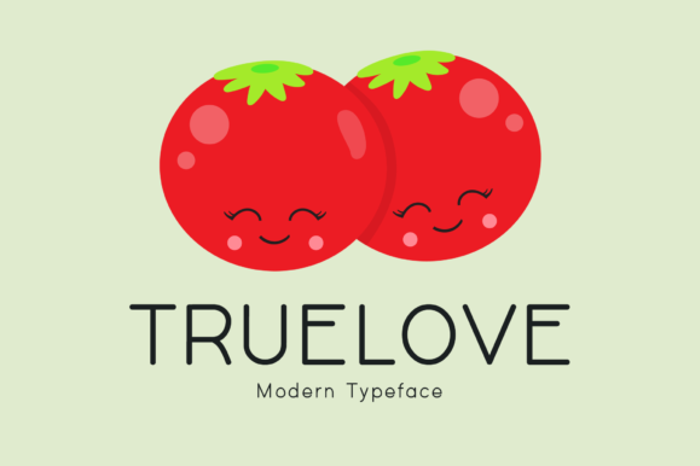 Truelove Font poster