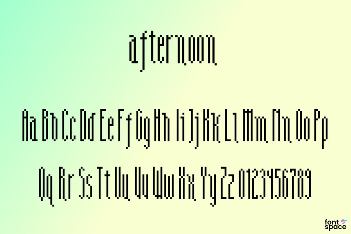 afternoon Font