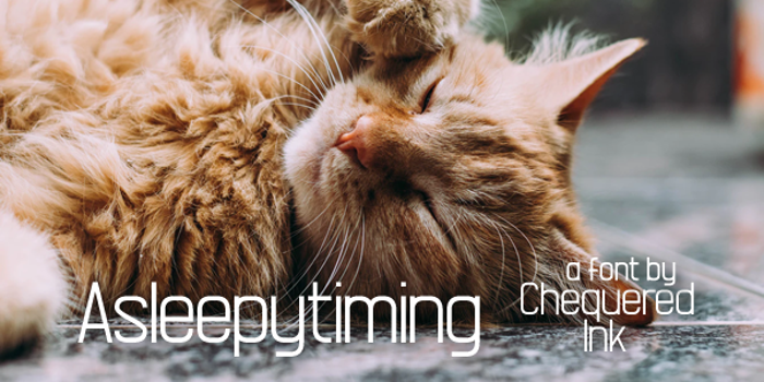 Asleepytiming Font