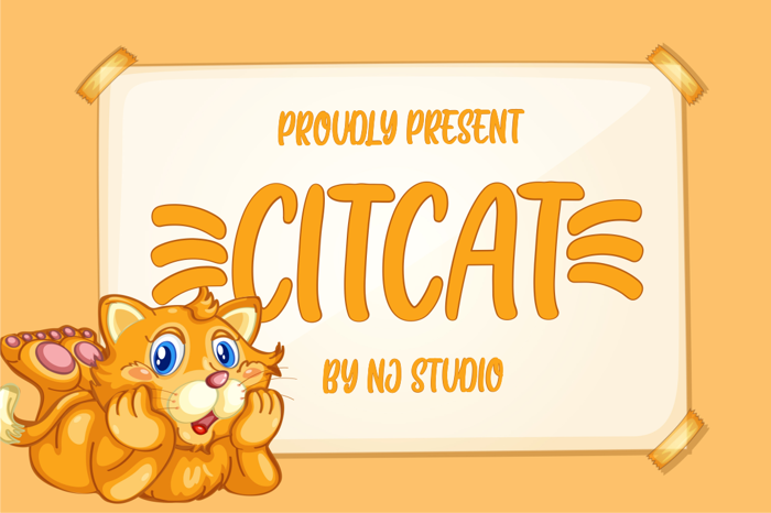 CITCAT Font poster