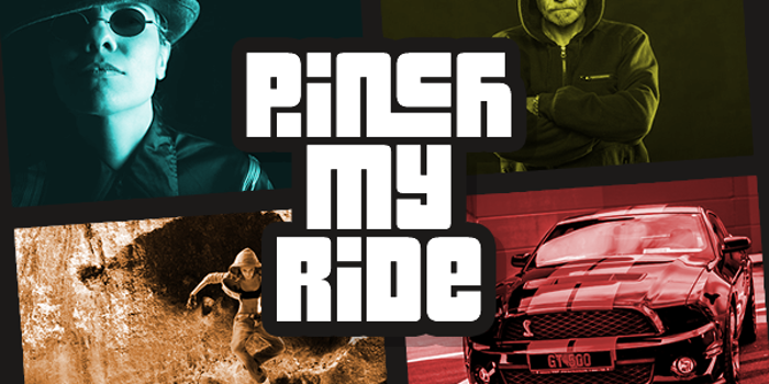 Pinch My Ride Font poster