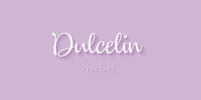 Dulcelin Font poster