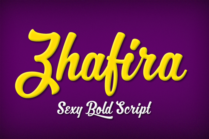 MJ Zhafira Demo Font poster