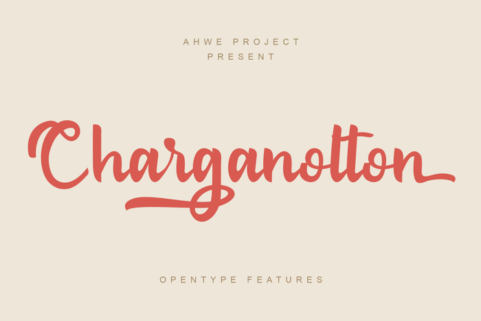 Charganolton Font poster