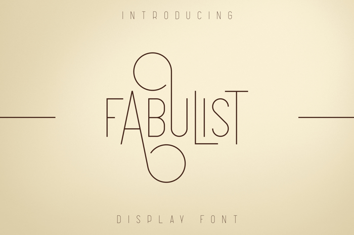 Fabulist Font poster