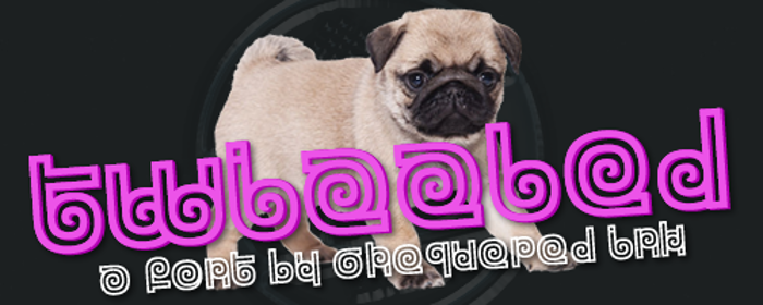 Twizzled Font poster