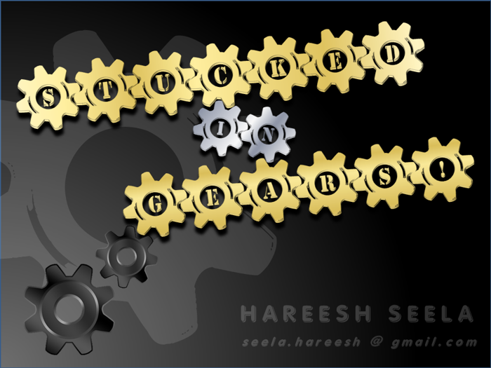 Stucked in Gears Font poster