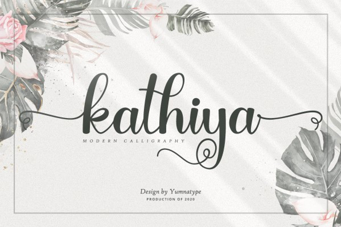 Kathiya Font poster