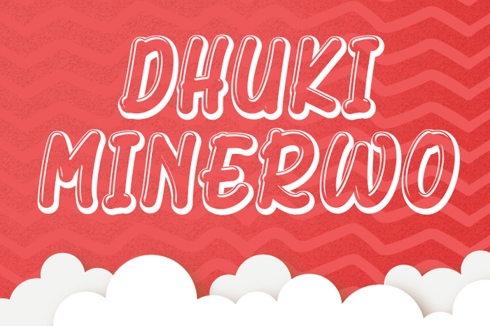 Dhuki Minerwo Font poster