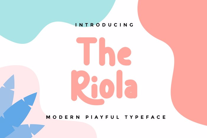 The Riola Font poster