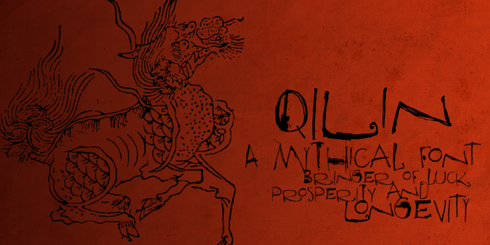DK Qilin Font poster