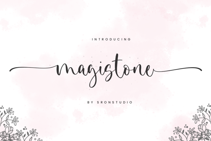Magistone Font poster