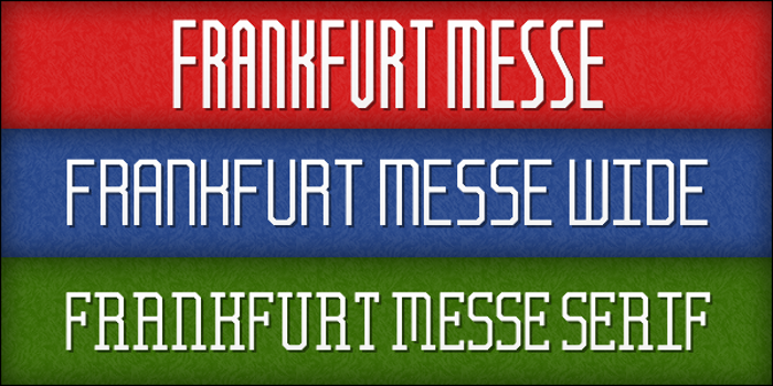 Frankfurt Messe Font poster