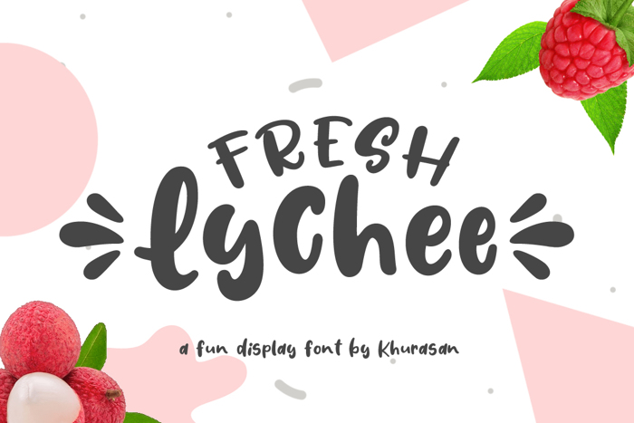Fresh Lychee Font poster