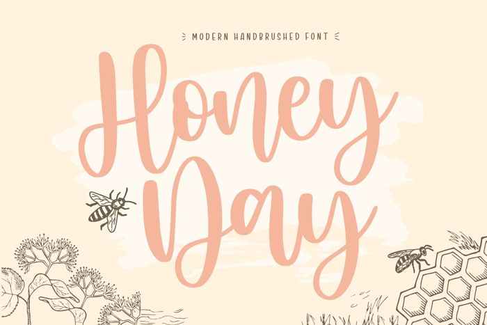 Honeyday Font poster