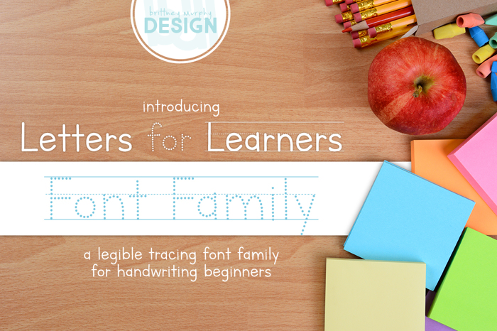 Letters for Learners Font poster