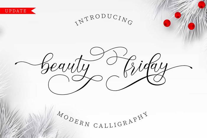 beautyfriday Font poster