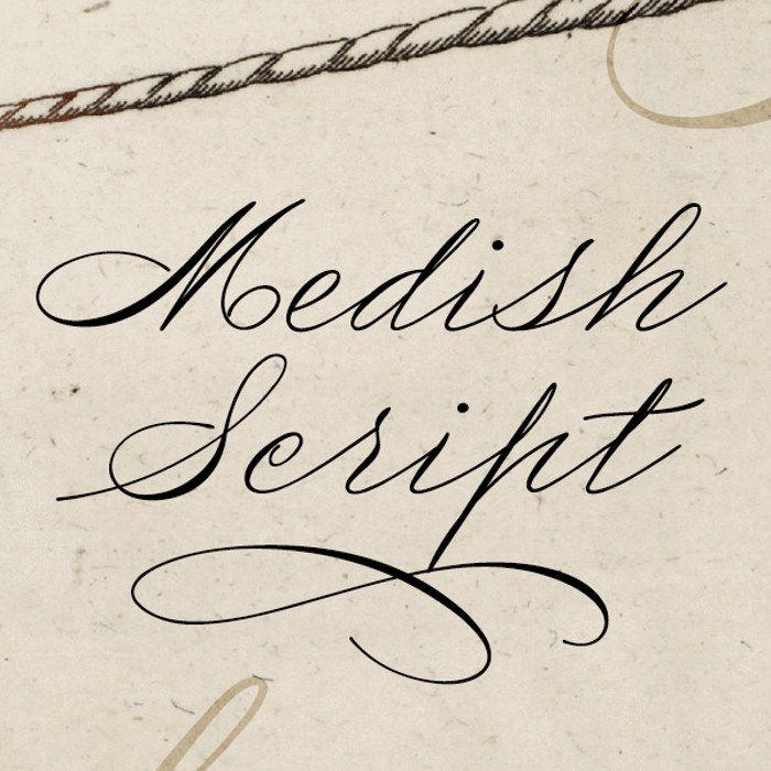 Medish Deco Font poster