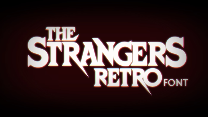 Strangers Retro Font poster
