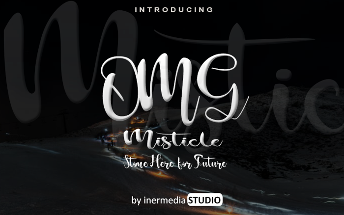 Omg Misticle Font poster