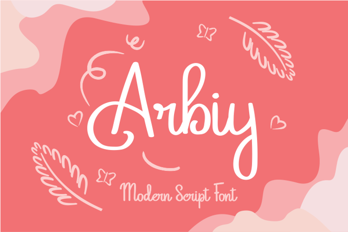 Arbiy Font poster