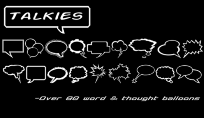 Talkies Font poster