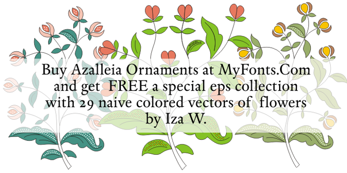 Azalleia Ornaments Font poster